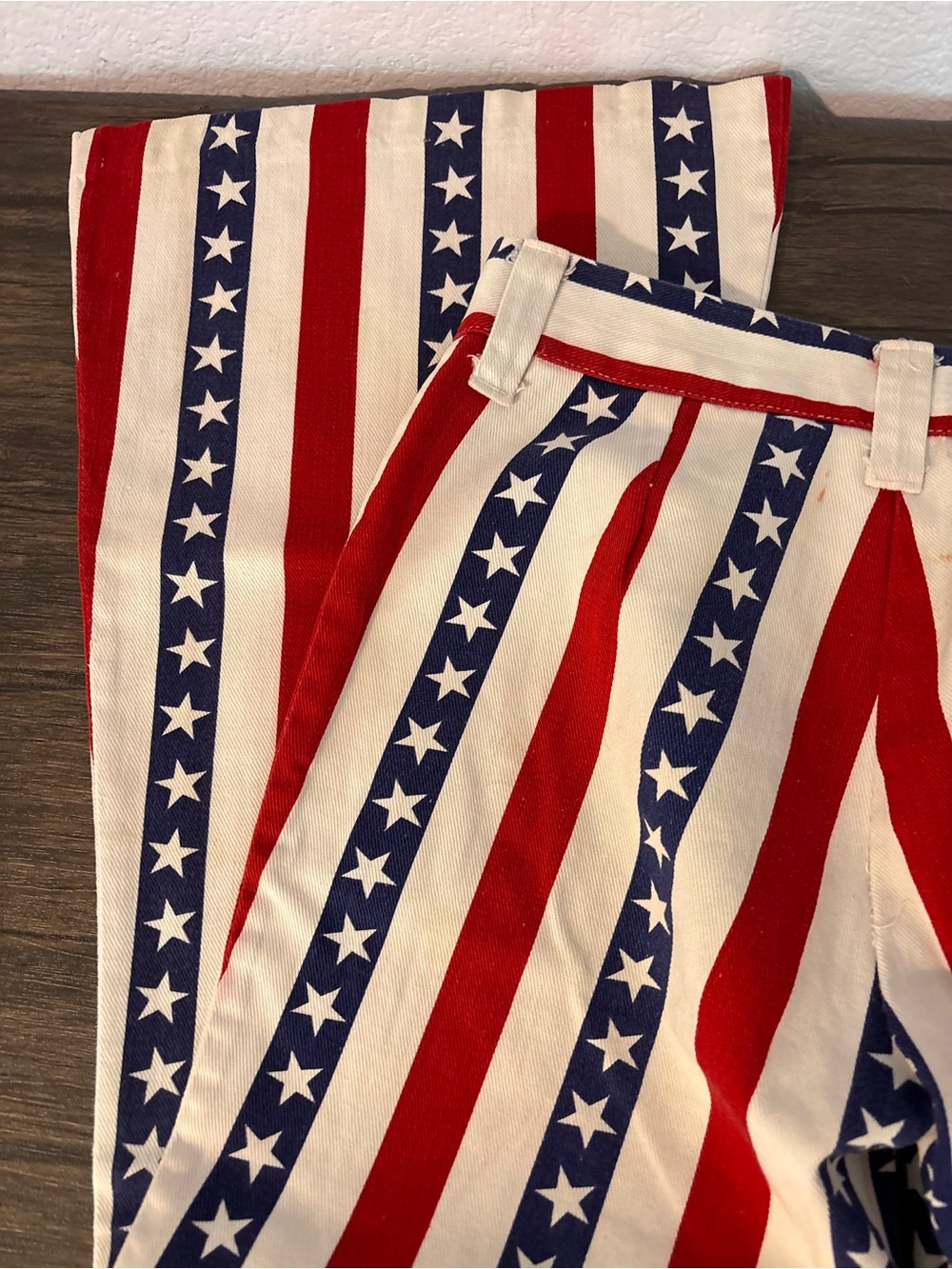 Vintage custom Stars and Stripes pants size waist 27 - Picture 7 of 7